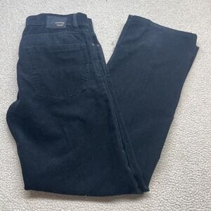 Diesel Pants Mens 32 (36x32) Black Corduroy Chino Bootcut Button Fly Workwear